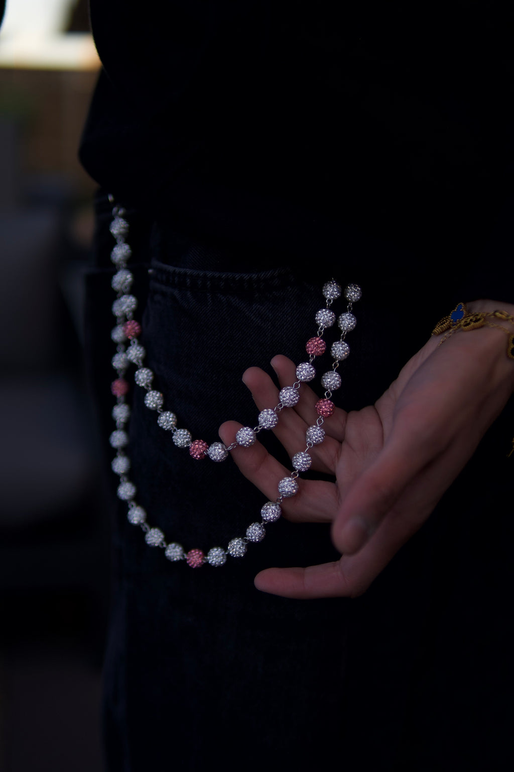 GlassHouse™ ROSE ORB POCKET CHAIN