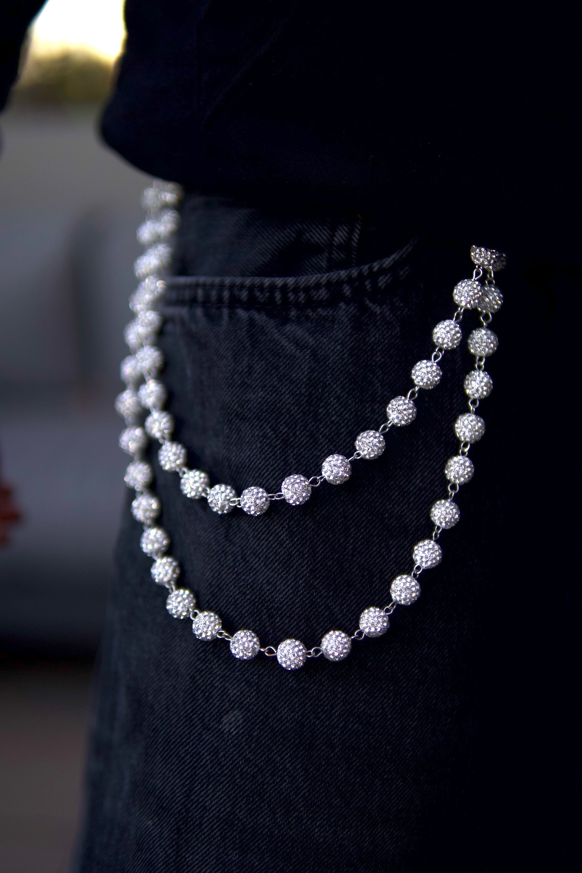 GlassHouse™ ICED ORB POCKET CHAIN