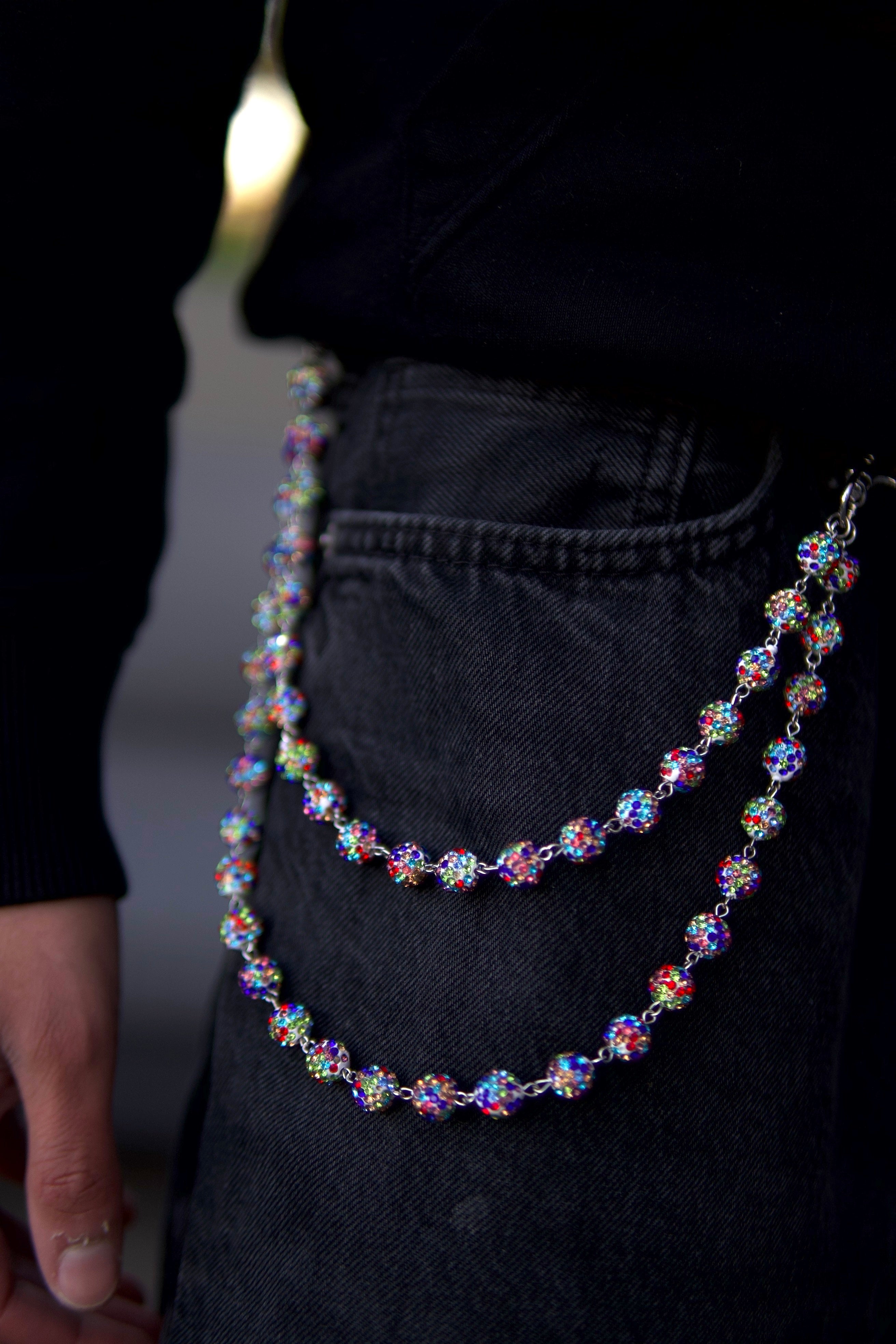 GlassHouse™ PARTY ORB POCKET CHAIN