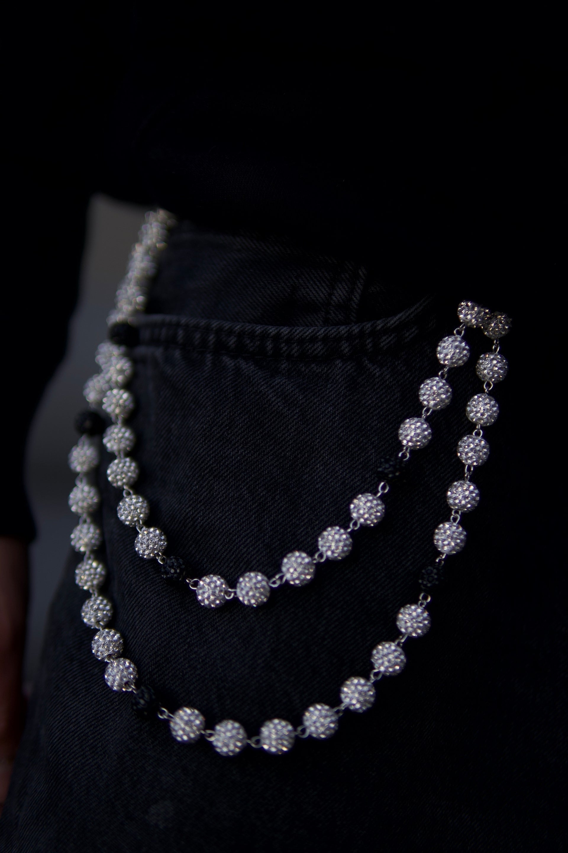 GlassHouse™ ZEBRA ORB POCKET CHAIN