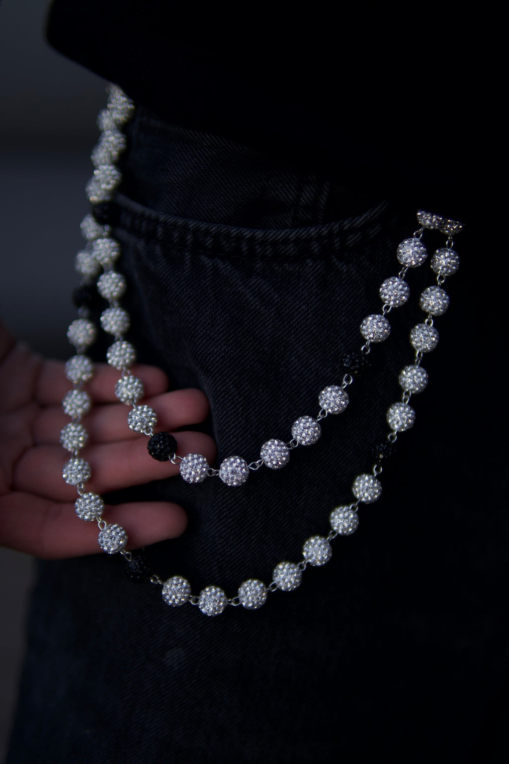 GlassHouse™ ZEBRA ORB POCKET CHAIN