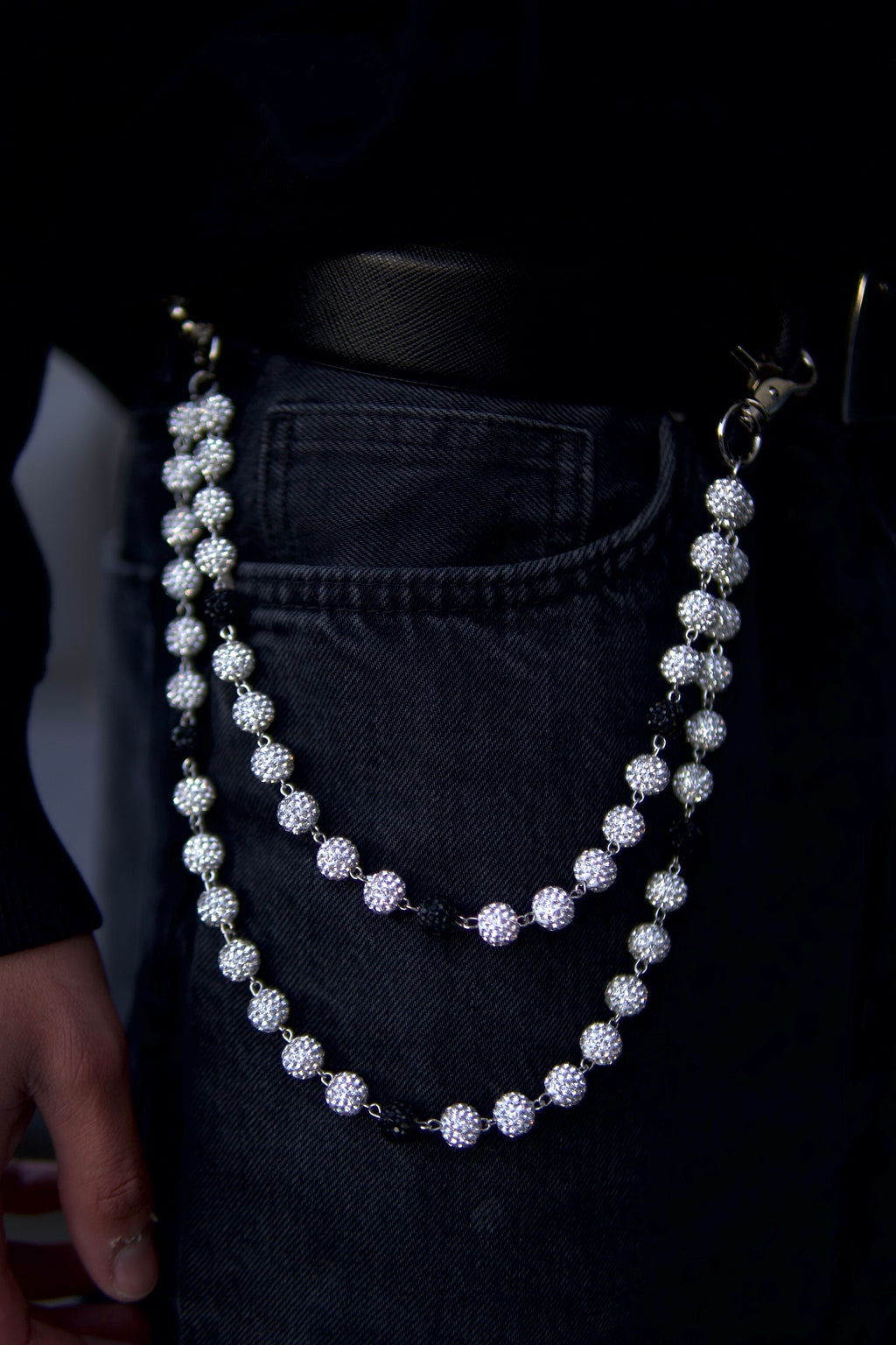 GlassHouse™ ZEBRA ORB POCKET CHAIN