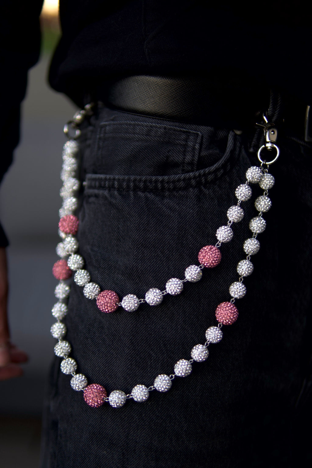 GlassHouse™ PINK ORB POCKET CHAIN