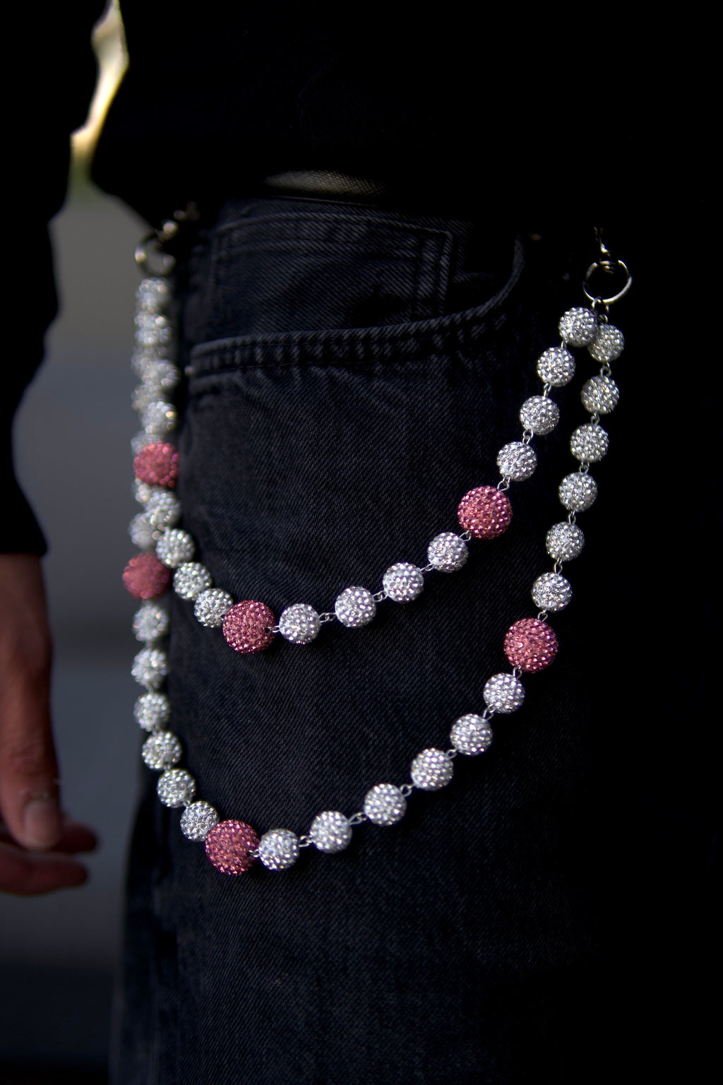 GlassHouse™ PINK ORB POCKET CHAIN
