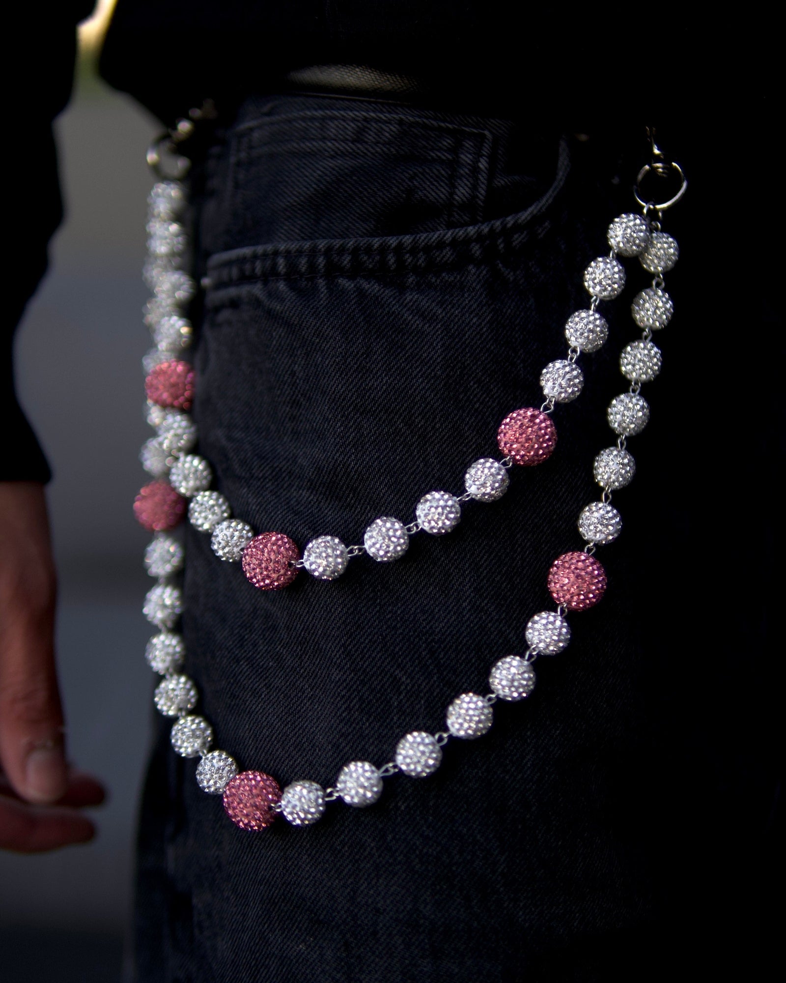 PINK ORB POCKET CHAIN