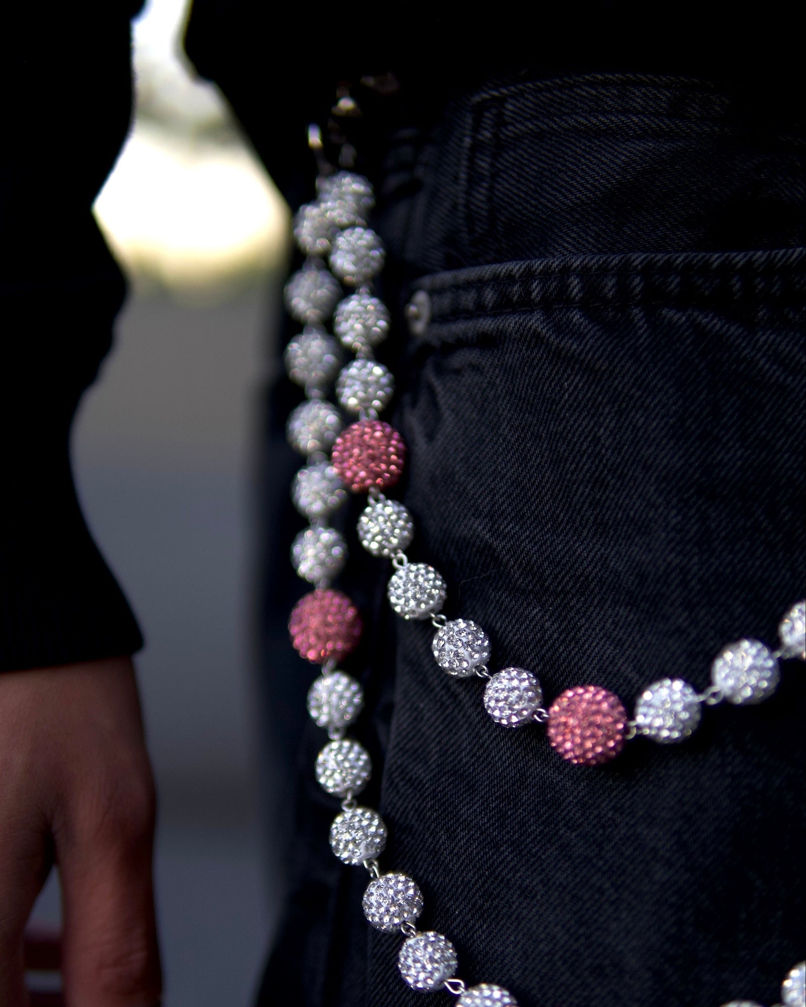 PINK ORB POCKET CHAIN