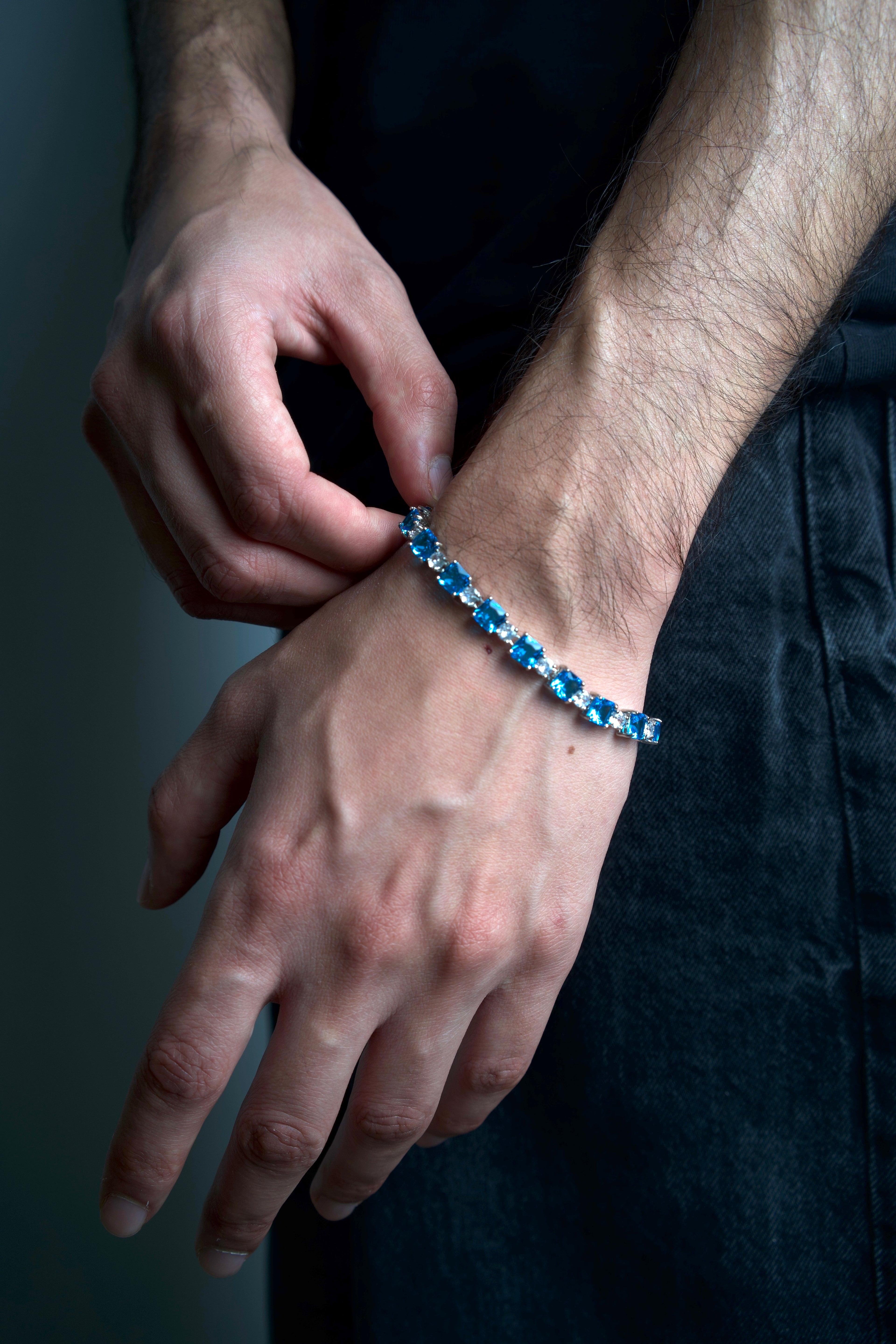 GlassHouse™ BLUE TENNIS BRACELET